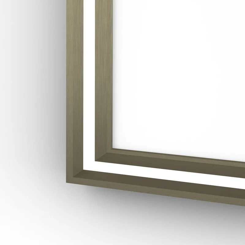 Origins Living Lexington LED Illuminated Mirror 75 Brushed Bronze - 750 x 900mm