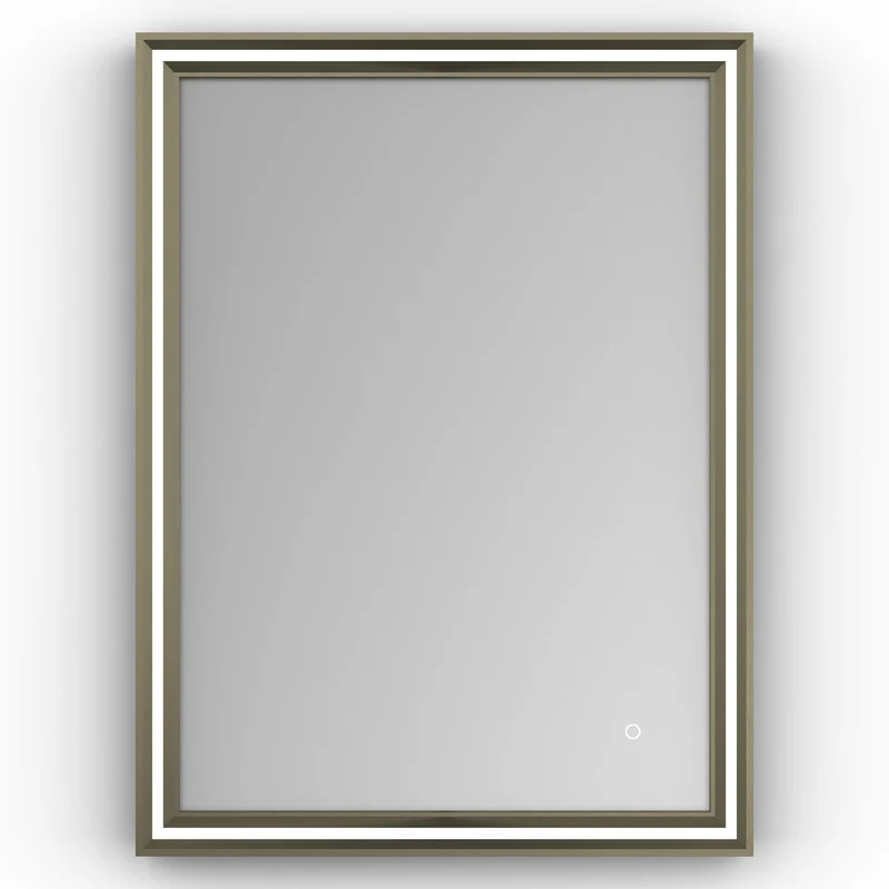 Origins Living Lexington LED Illuminated Mirror 60 Brushed Bronze - 600 x 800mm