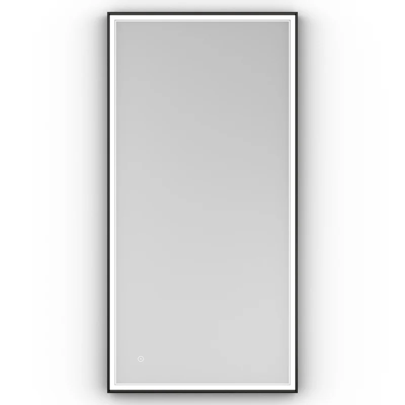 Origins Living Astoria LED Illuminated Mirror 140 - 140x70cm - Matt Black