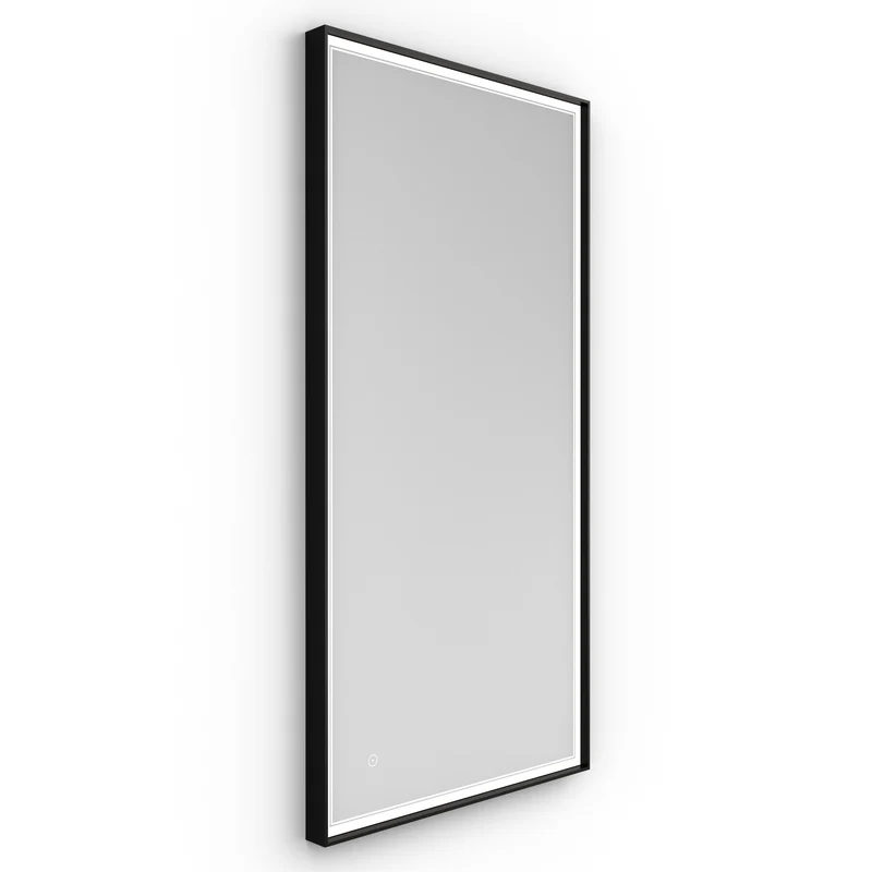 Origins Living Astoria LED Illuminated Mirror 140 - 140x70cm - Matt Black