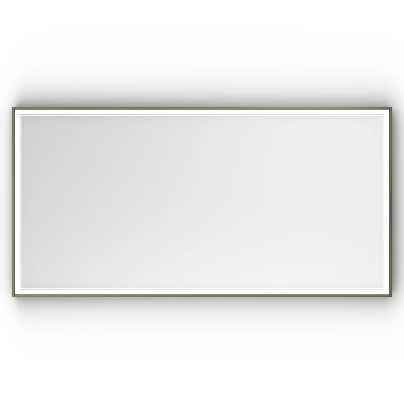 Origins Living Astoria LED Illuminated Mirror 140 - 140x70cm - Brushed Bronze