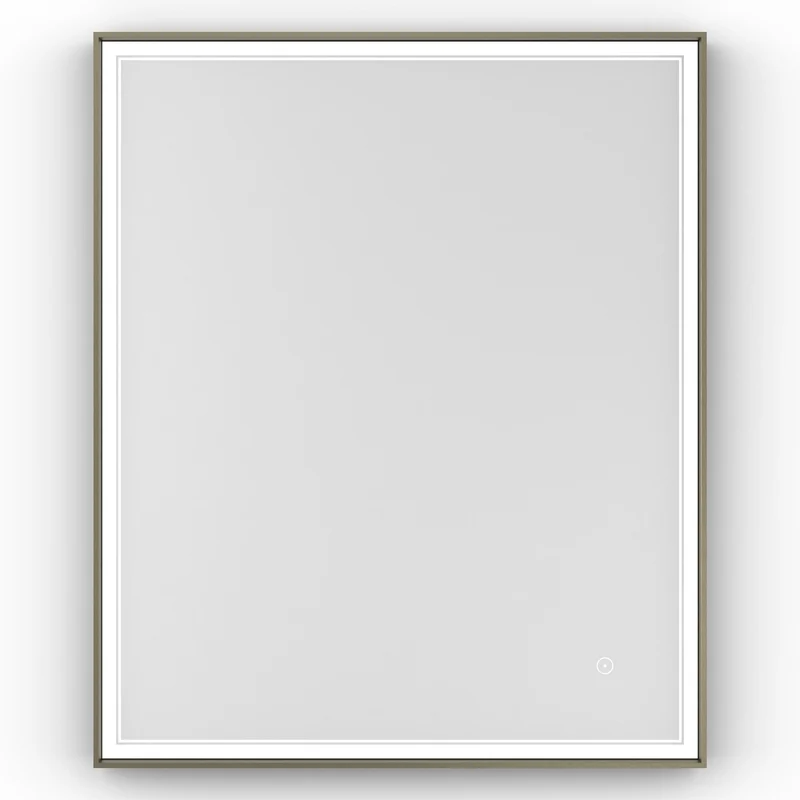 Origins Living Astoria LED Illuminated Mirror 75 - 75x90cm - Brushed Bronze
