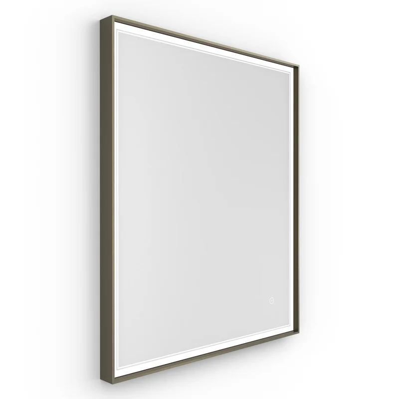 Origins Living Astoria LED Illuminated Mirror 75 - 75x90cm - Brushed Bronze