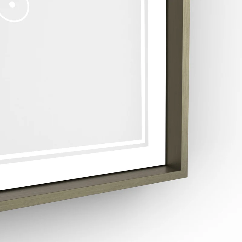 Origins Living Astoria LED Illuminated Mirror 75 - 75x90cm - Brushed Bronze