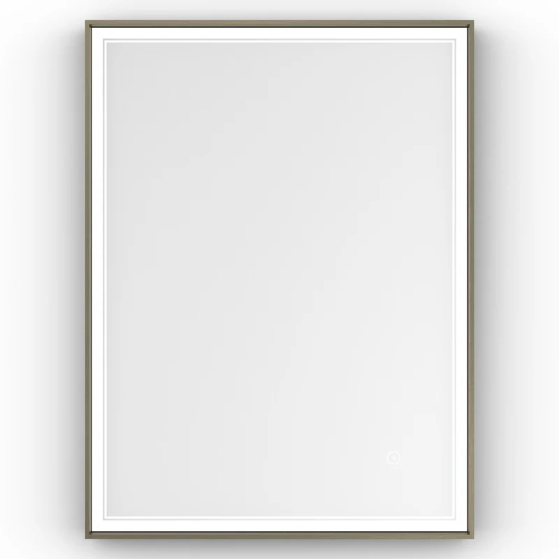 Origins Living Astoria LED Illuminated Mirror 60 - 60x80cm - Brushed Bronze
