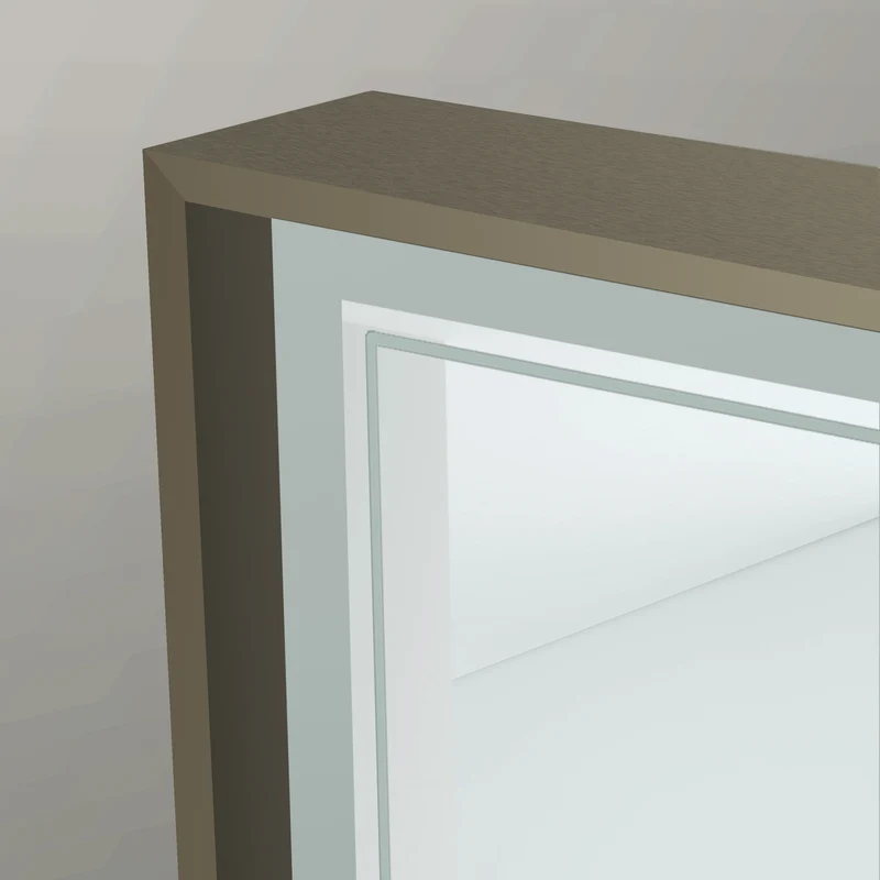Origins Living Astoria LED Illuminated Mirror 60 - 60x80cm - Brushed Bronze