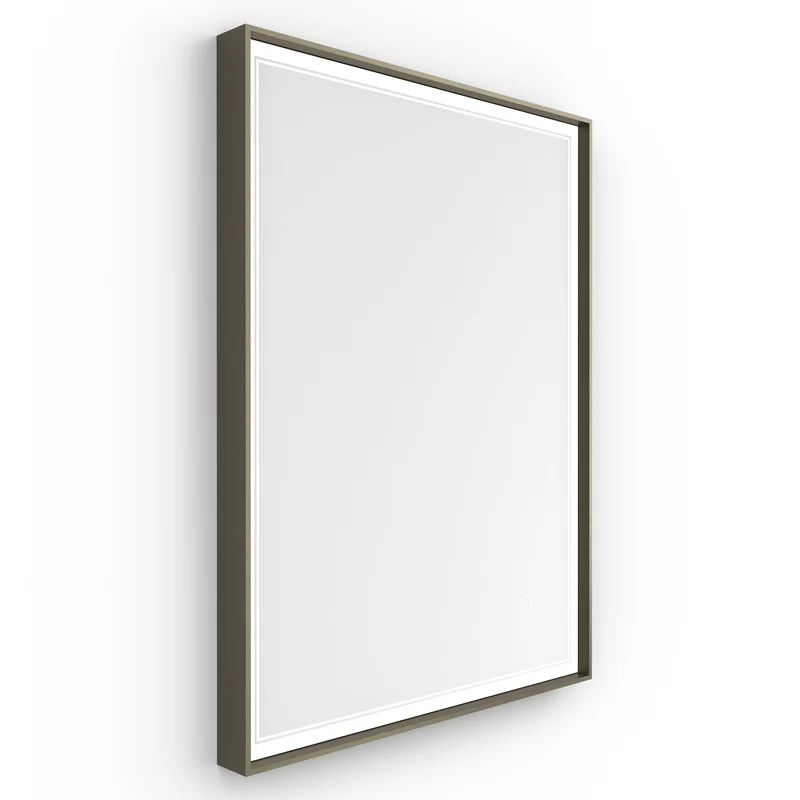 Origins Living Astoria LED Illuminated Mirror 60 - 60x80cm - Brushed Bronze