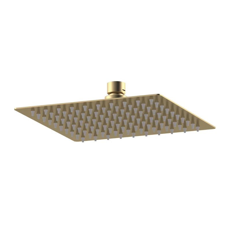 Cape Brushed Brass Concealed Shower Package With Fixed Head & Handset