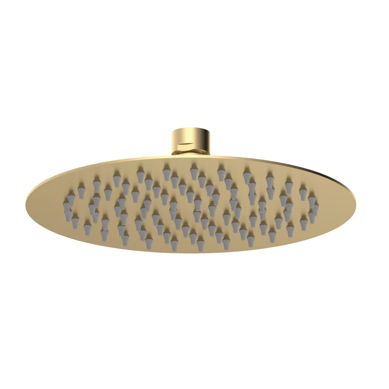 Lana Brushed Brass Concealed Shower Package With Fixed Head & Handset