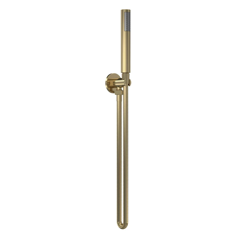 Lana Brushed Brass Concealed Shower Package With Fixed Head & Handset