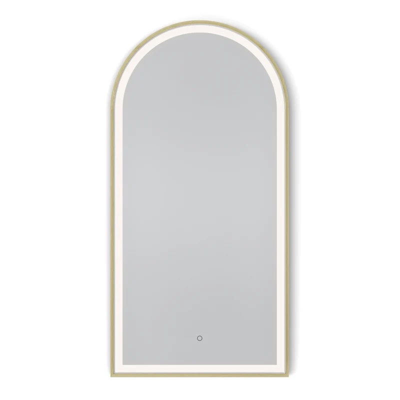 Origins Living Lomax Light Arch Mirror 50x100cm - Brushed Brass