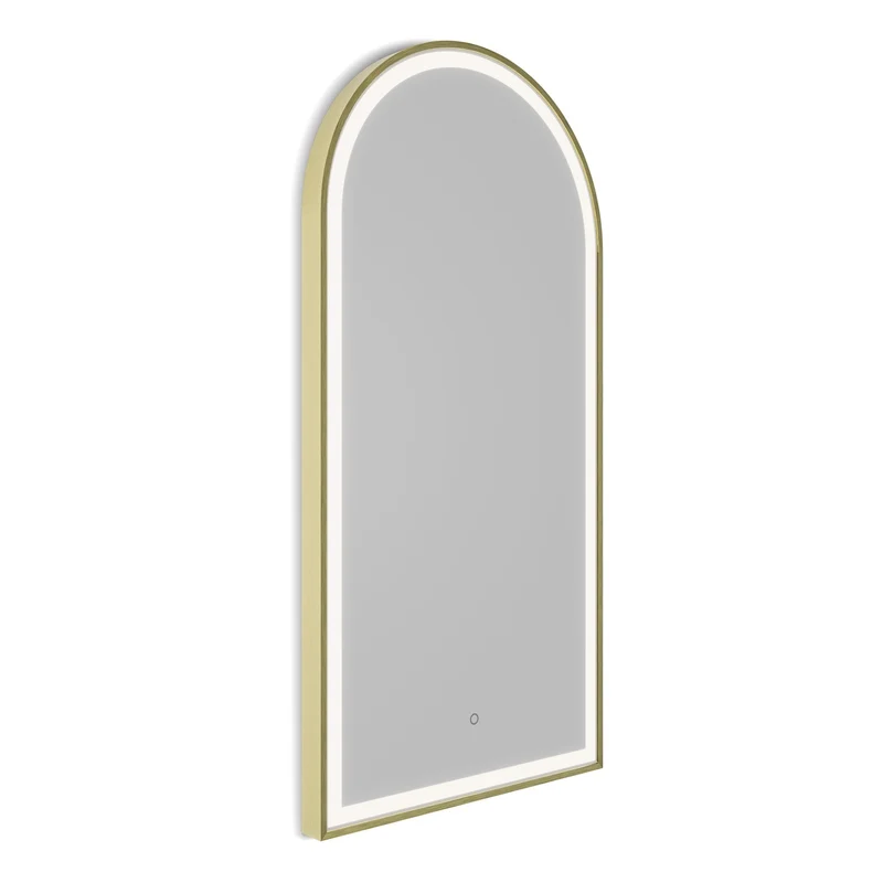 Origins Living Lomax Light Arch Mirror 50x100cm - Brushed Brass