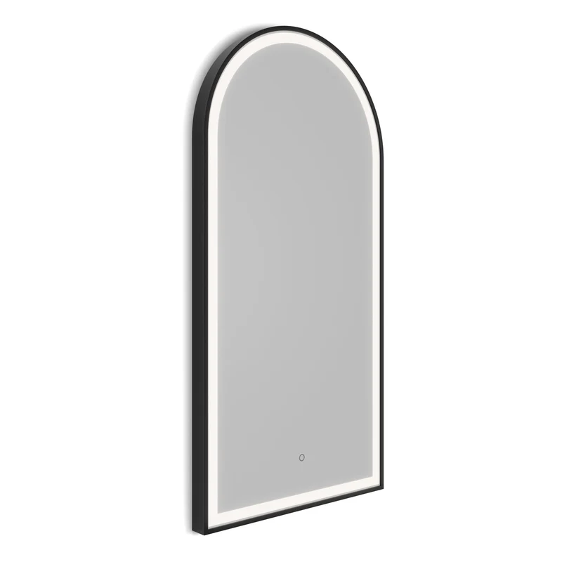 Origins Living Lomax Light Arch Mirror 50x100cm - Brushed Black