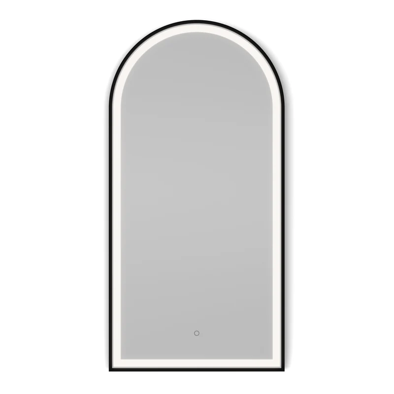 Origins Living Lomax Light Arch Mirror 50x100cm - Brushed Black