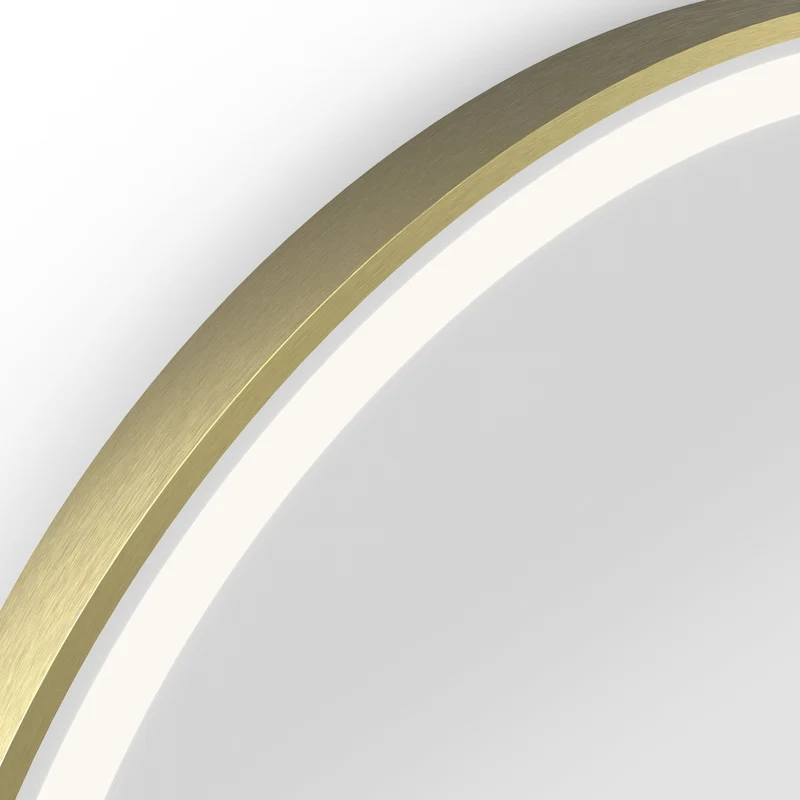 Origins Living Lomax Light Arch Mirror 40x80cm - Brushed Brass