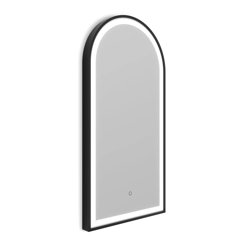 Origins Living Lomax Light Arch Mirror 40x80cm - Brushed Black