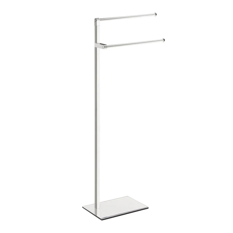 Origins Living Maine Towel Stand With 2 Fixed Arms - Chrome