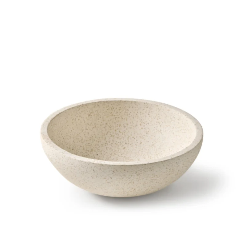Venecia Terazzo Stone Mix Wash Basin - 35x35x13cm - White