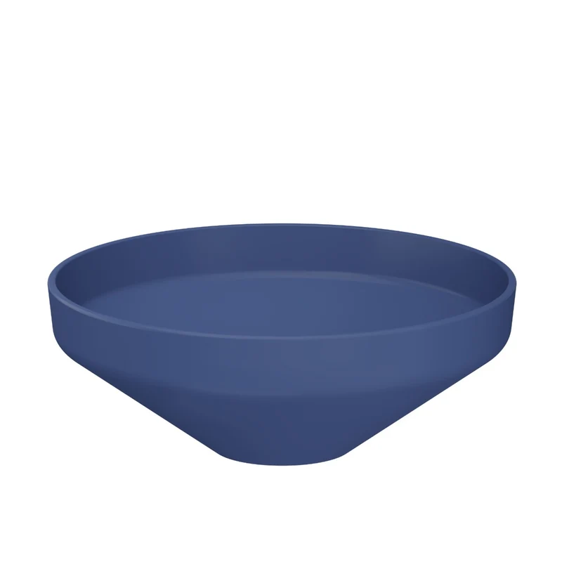 Luci 400mm Countertop Washbasin - Matt Petrol Blue