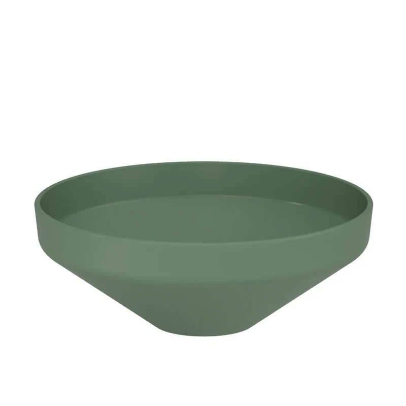 Luci 400mm Countertop Washbasin - Matt Green