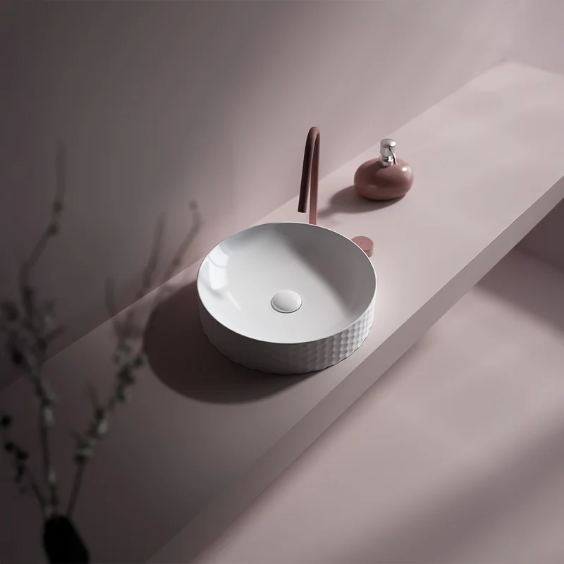 400mm Countertop Ceramic Washbasin - White