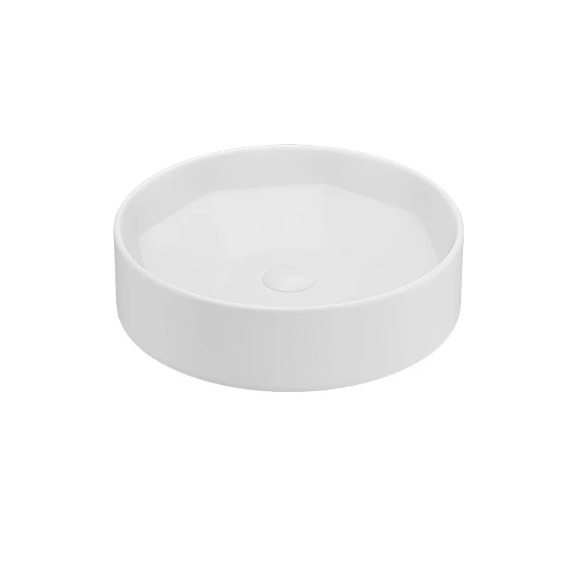 Diamante 420mm Countertop Washbasin - White