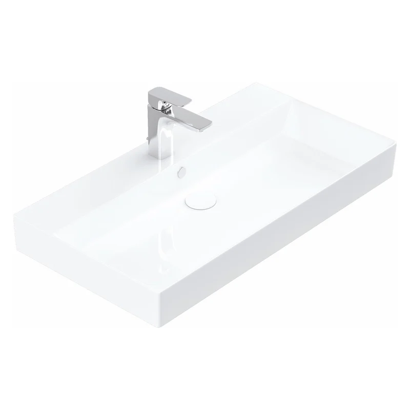 Stance 850mm Ceramic Vanity Basin - White