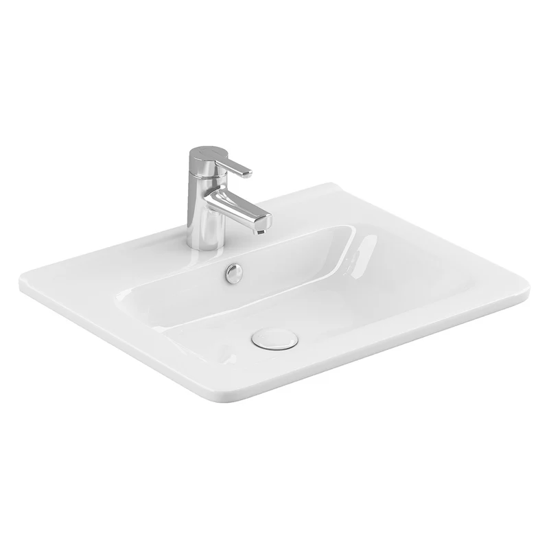 Urban 600mm Slim Ceramic Vanity Basin - White