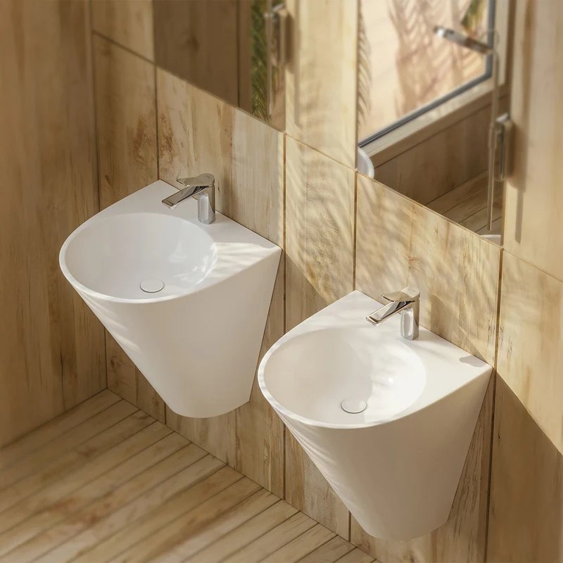 Garcia 480mm Wall Mounted Monoblock Basin - White