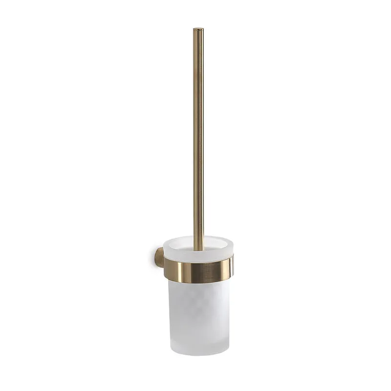 Gedy Pirenei WC Brush Set Wall Mounted - Brushed Gold