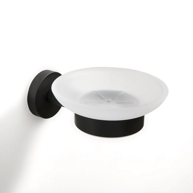 Origins Living Turner Soap Dish & Holder - Matt Black