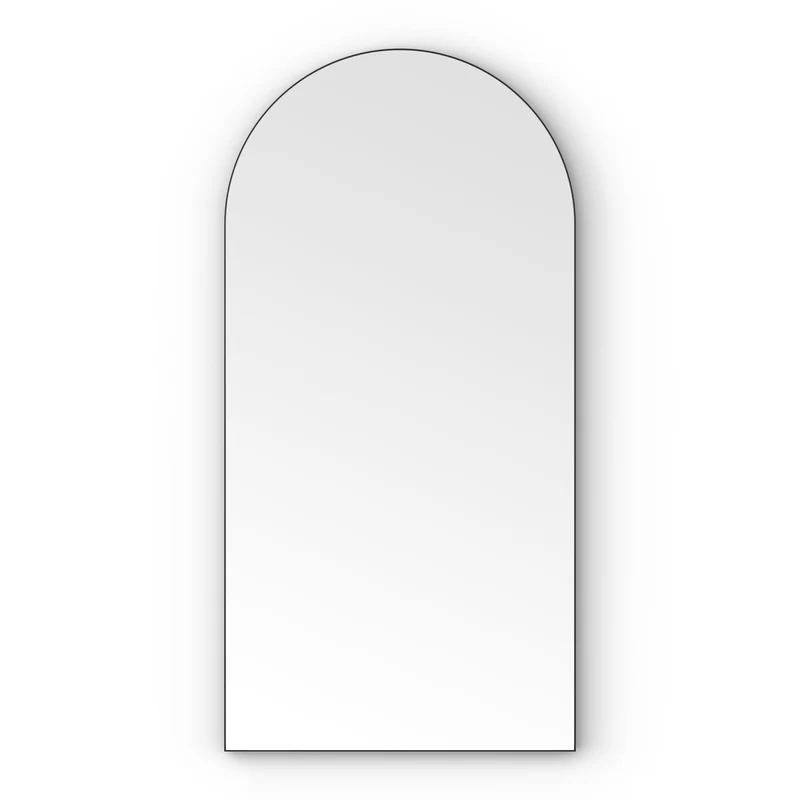 Origins Living Oslo Arch Mirror 50x100cm - Matt Black