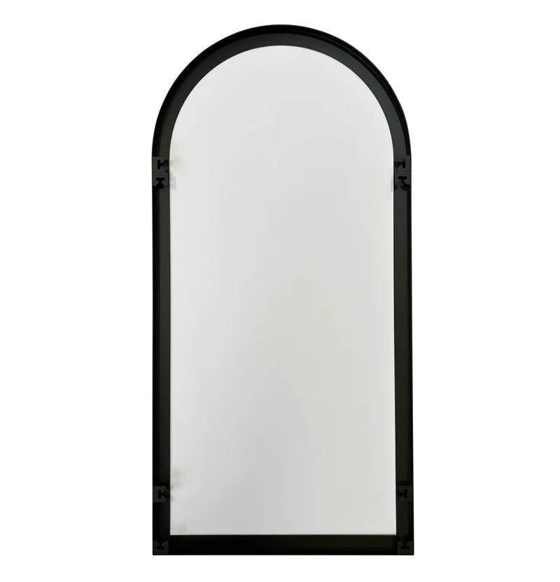 Origins Living Oslo Arch Mirror 50x100cm - Matt Black