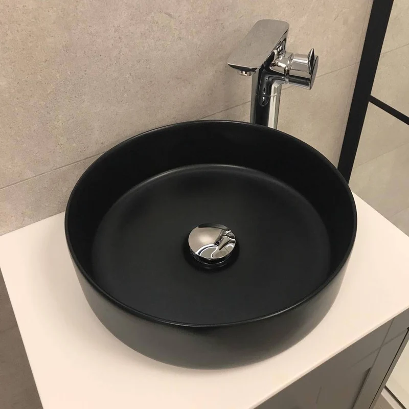 Objekt Ceramica Tahoe 360mm Counter Top Basin - Matt Black