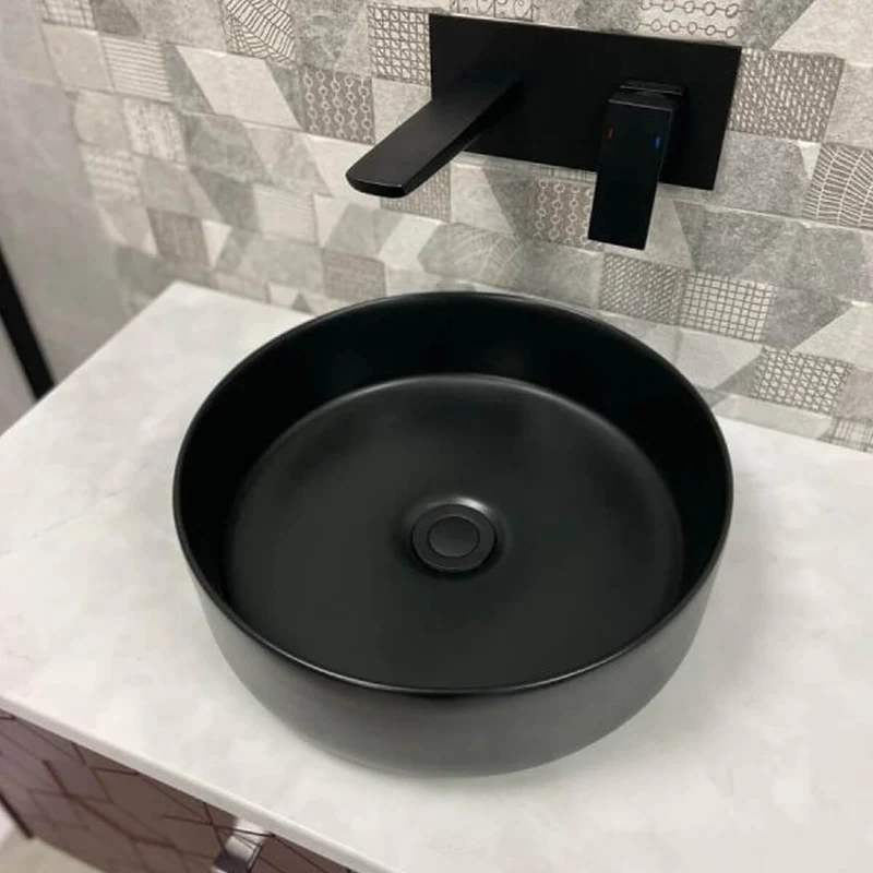Objekt Ceramica Tahoe 360mm Counter Top Basin - Matt Black
