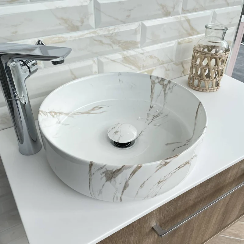Objekt Ceramica Tahoe 360mm Counter Top Basin - Marble