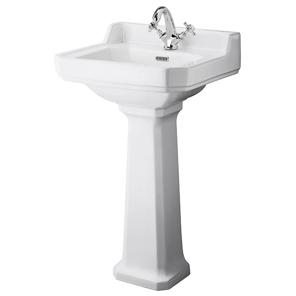 Richmond 500mm 1 Tap Hole Basin & Full Pedestal
