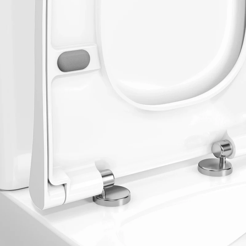 Vitra Integra Square Rimless Close Coupled Open Back Toilet with Soft Close Seat