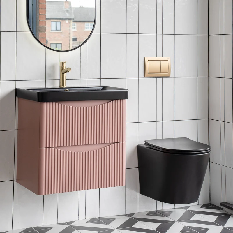 Arc Wall Hung Toilet & Soft Close Seat - Matt Black