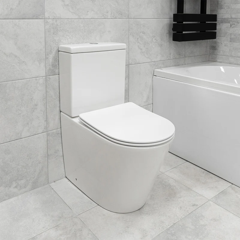 Arc Rimless Fully Back to Wall Toilet & Soft Close Seat