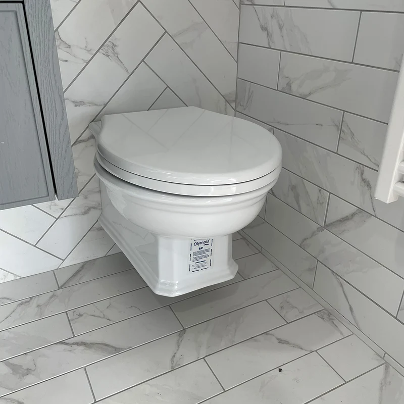Olympia Impero Wall Hung Toilet & Soft Close Seat