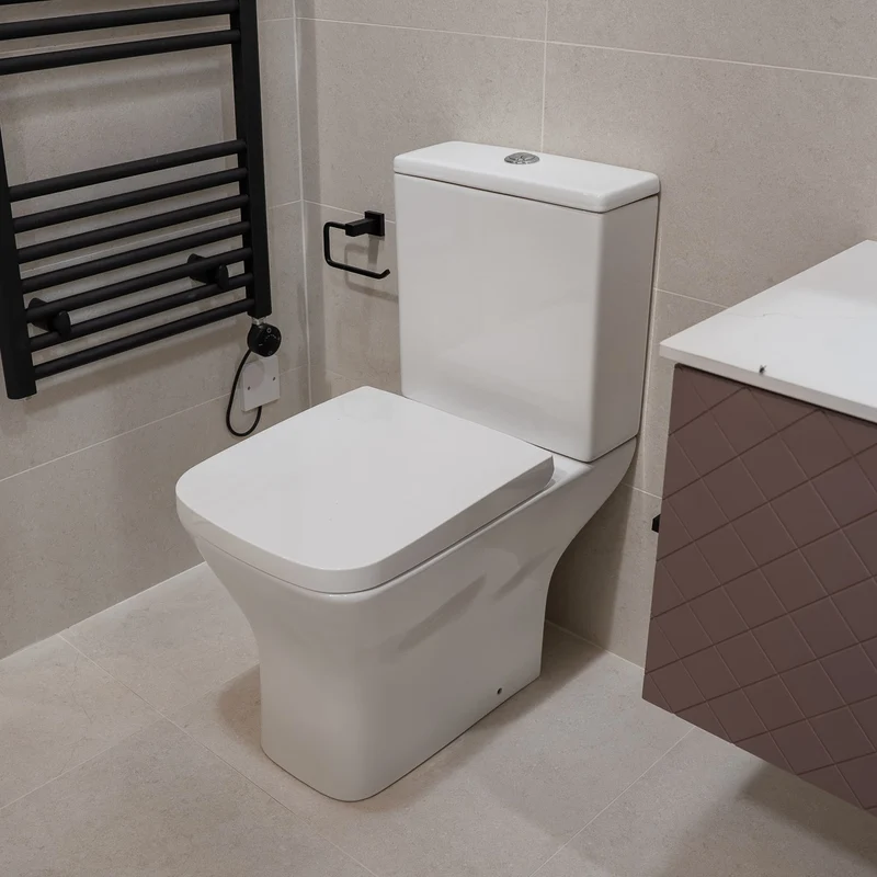 Nuie Ava Rimless Close Coupled Toilet & Soft Close Seat