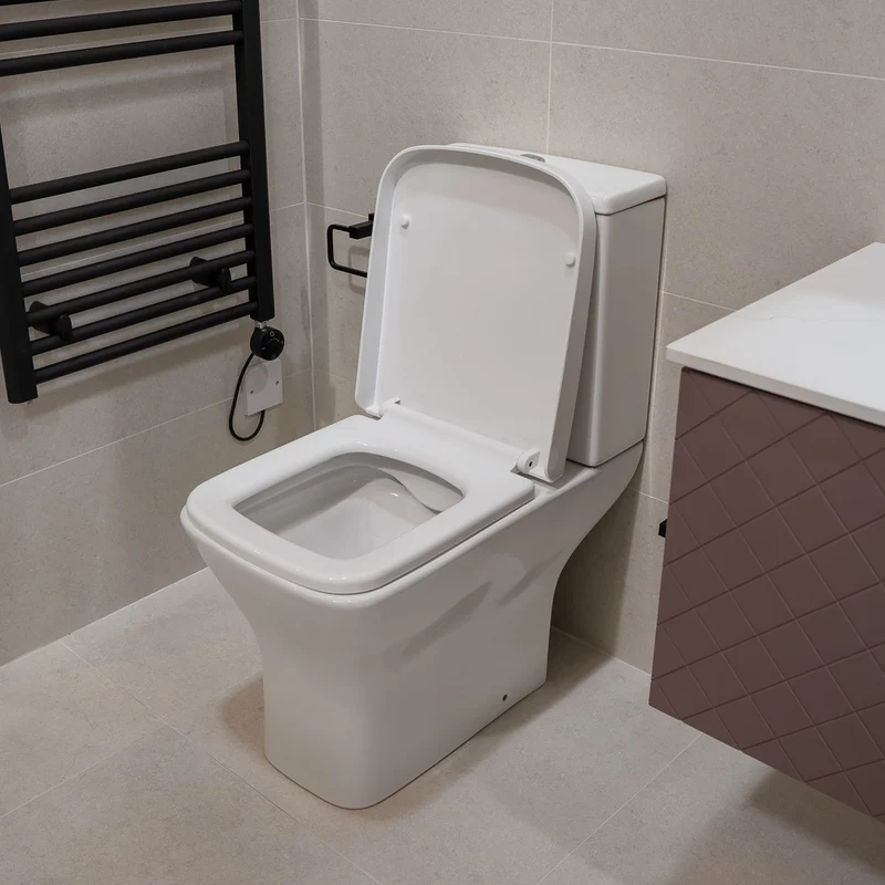 Nuie Ava Rimless Close Coupled Toilet & Soft Close Seat