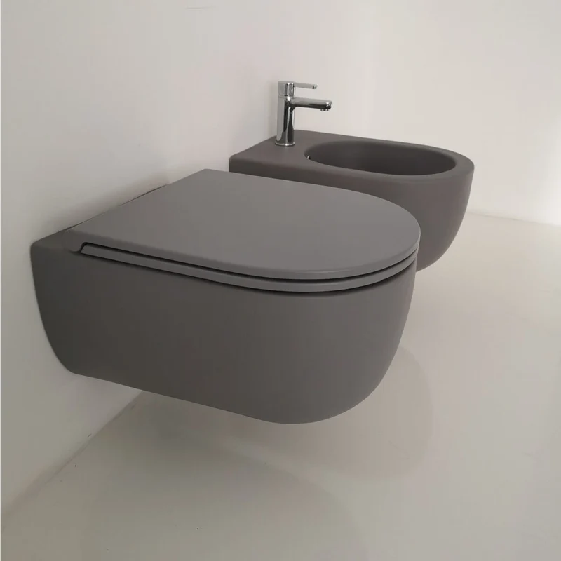 Olympia Milady Wall Hung Bidet - Matt Grey