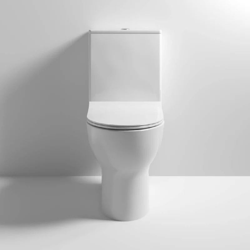 Nuie Freya Rimless Close Coupled Toilet & Soft Close Seat