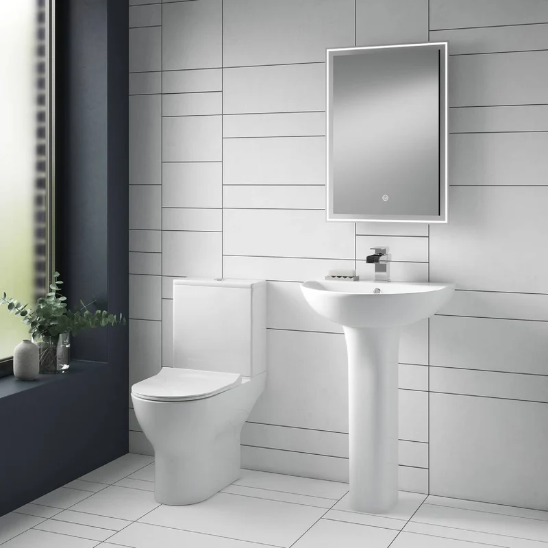Nuie Freya Rimless Close Coupled Toilet & Soft Close Seat