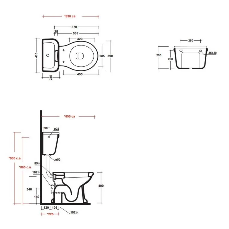 Olympia Impero Low Level Toilet & Soft Close Seat