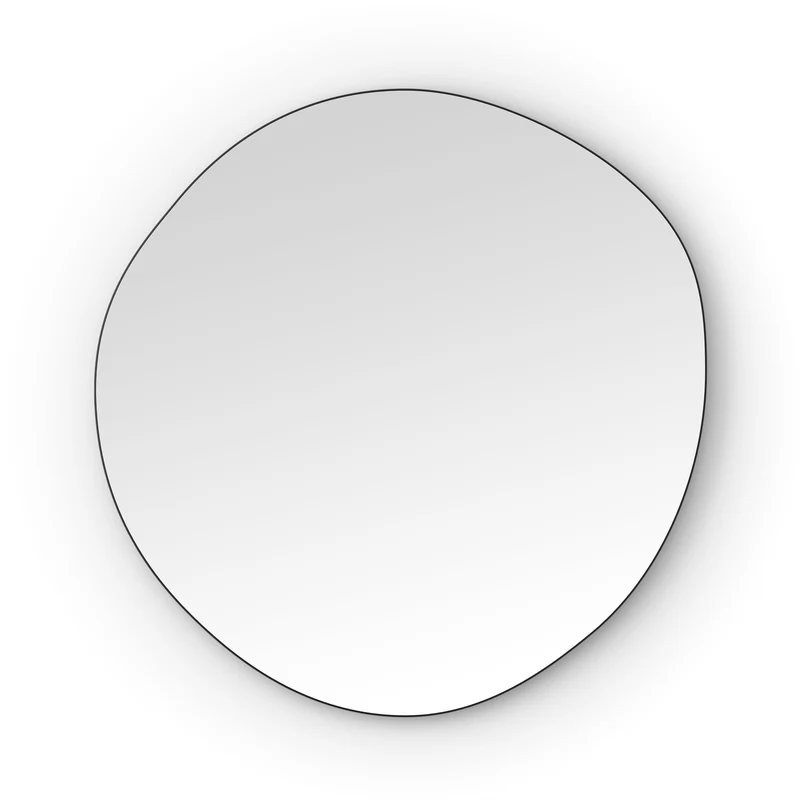 Origins Living Oslo Organic Mirror 80 - 80x77cm - Matt Black