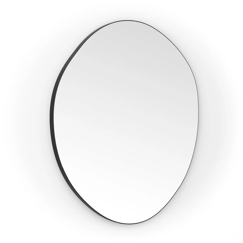 Origins Living Oslo Organic Mirror 80 - 80x77cm - Matt Black