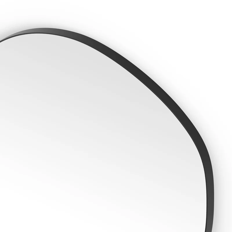Origins Living Oslo Organic Mirror 80 - 80x77cm - Matt Black